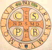 croix du saint Père Benoît; source: http://www.abbaye-saint-benoit.ch/benoit/medaille/